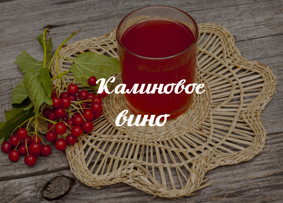 Калина вино