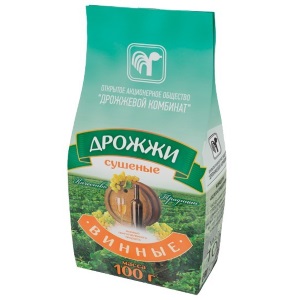 Добавьте 10 г винных дрожжей Винные дрожжи