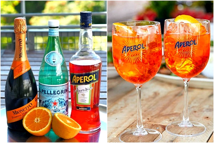 шприц для коктейля аперол, состав