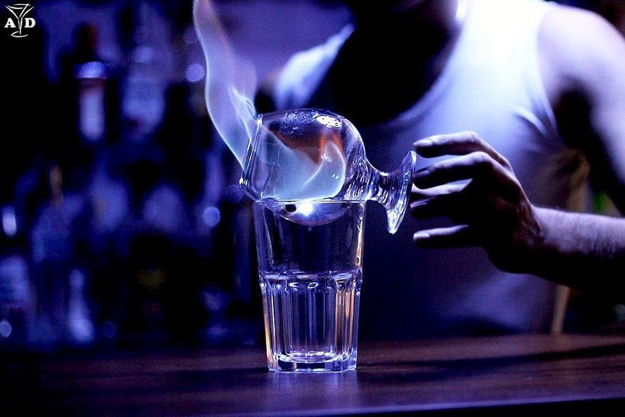 Самбука в огне